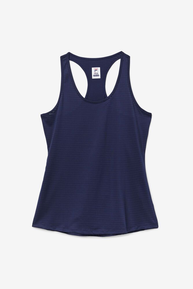 Fila Tank Top Essentials Racerback Womens Navy - India BNS-071825